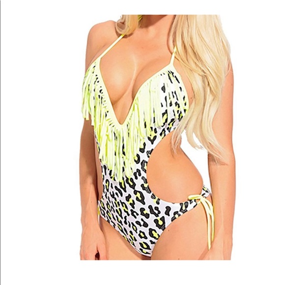 Dippin' Daisy's Other - Leopard fringe swim